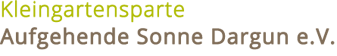 Kleingartensparte "Aufgehende Sonne" Dargun e.V. logo